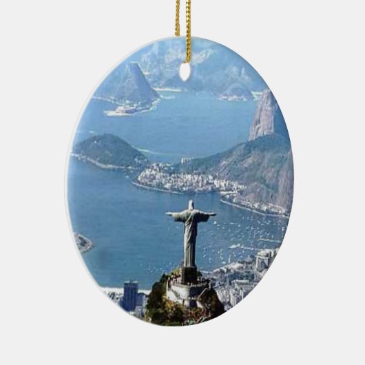 Rio de Janeiro Cristo Statue Keramisch Ornament (Rechts)