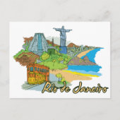 Rio de Janeiro, de beroemde stad Brazilië Briefkaart (Voorkant)