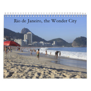 Rio de Janeiro, de stad Wonder in afbeelding Kalender