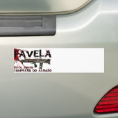 Rio de Janeiro Favela (Slum/Shanty Town) Bumpersticker (Op auto)