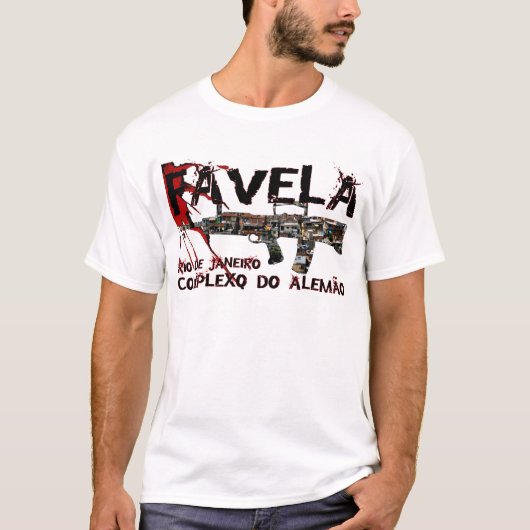 Rio de Janeiro Favela (Slum/Shanty Town) T-shirt (Voorkant)