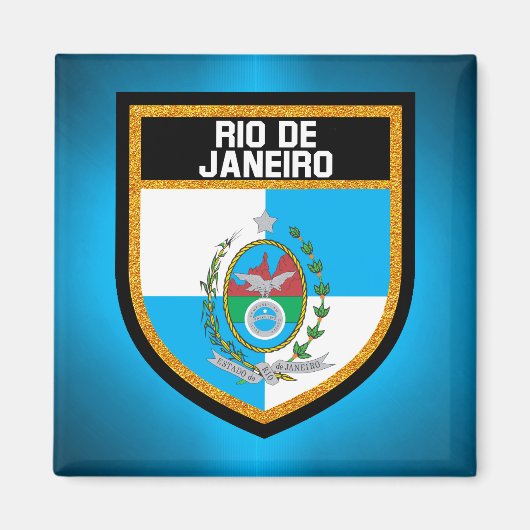 Rio de Janeiro Flag Magneet (Voorkant)