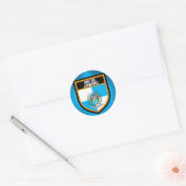 Rio de Janeiro Flag Ronde Sticker (Envelop)