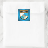 Rio de Janeiro Flag Vierkante Sticker (Tas)