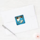 Rio de Janeiro Flag Vierkante Sticker (Envelop)