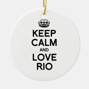 RIO DE JANEIRO KEEP CALM -.png Keramisch Ornament