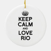 RIO DE JANEIRO KEEP CALM -.png Keramisch Ornament (Achterkant)