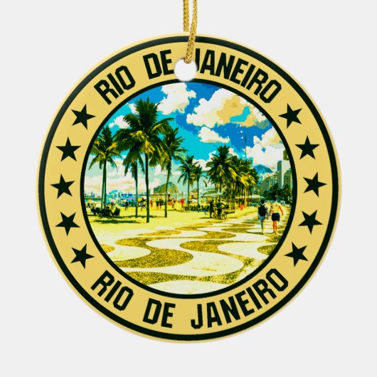 Rio de Janeiro Keramisch Ornament (Voorkant)