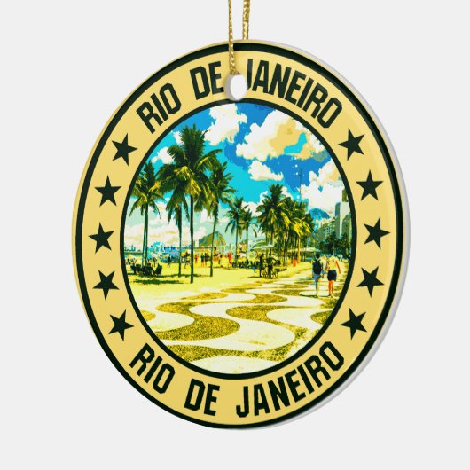 Rio de Janeiro Keramisch Ornament (Links)