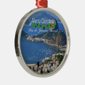 Rio de Janeiro, kerstgroeten, Metalen Ornament (Rechts)