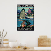 Rio De Janeiro Kunst Brazilië Reisposter Kenneth Poster (Keuken)