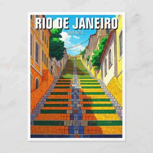 Rio de Janeiro Lapa Brazilië Briefkaart (Voorkant)