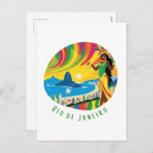 Rio de Janeiro Leven in de stad Feestdagenkaart (Voorkant / Achterkant)