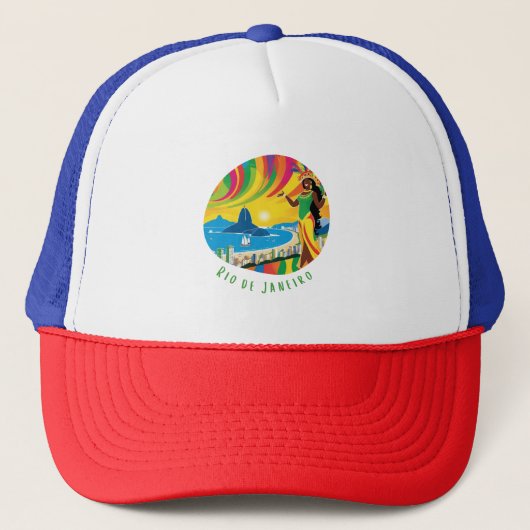 Rio de Janeiro Leven in de stad Trucker Pet (Voorkant)