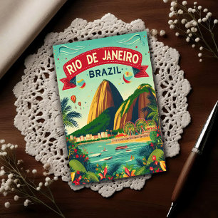 Rio de Janeiro: Levendige Kleuren van Brazilië Briefkaart