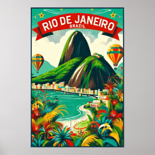 Rio de Janeiro: Levendige kleuren van Brazilië Poster