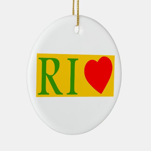 Rio de Janeiro love Keramisch Ornament (Rechts)