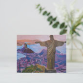 Rio De Janeiro met Christus De Redeemer Briefkaart (Staand voorkant)