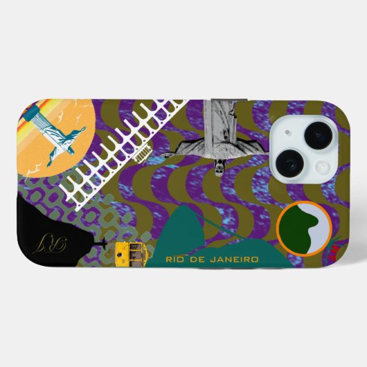 Rio de Janeiro mix Case-Mate iPhone Case (Achterkant (horizontaal))