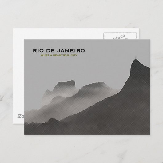 Rio de Janeiro mooie stad Briefkaart (Voorkant / Achterkant)