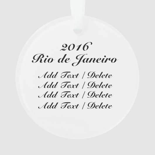 Rio de Janeiro Ornament (achterkant)