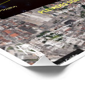 Rio de Janeiro Pleiades Kaart Perfect Poster (Hoek)