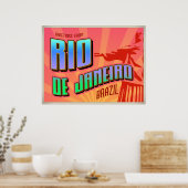 RIO de JANEIRO poster (Keuken)