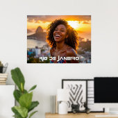 RIO DE JANEIRO POSTER (Thuiskantoor)
