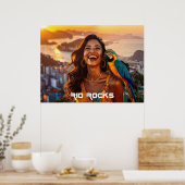 RIO DE JANEIRO POSTER (Keuken)