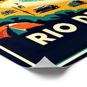 Rio de Janeiro Poster voor het reizen van mensen (Hoek)