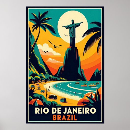 Rio de Janeiro Poster voor het reizen van mensen (Voorkant)