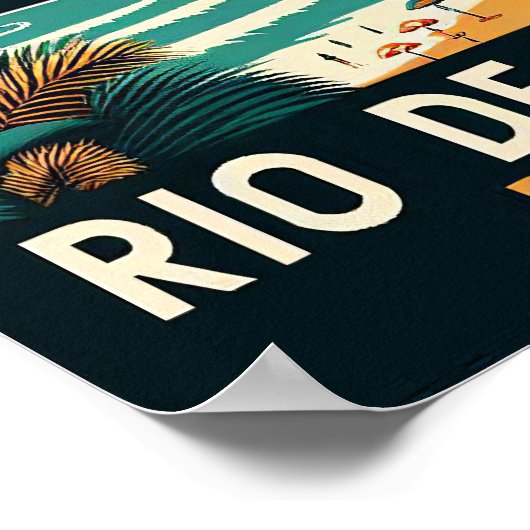 Rio de Janeiro Poster voor het reizen van mensen (Hoek)