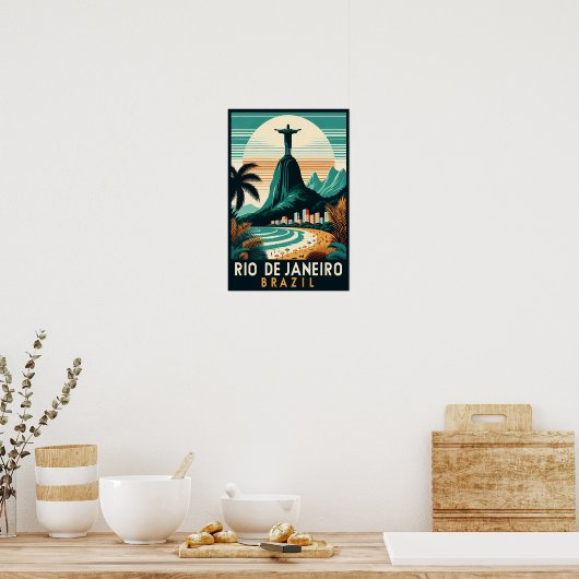 Rio de Janeiro Poster voor het reizen van mensen (Keuken)