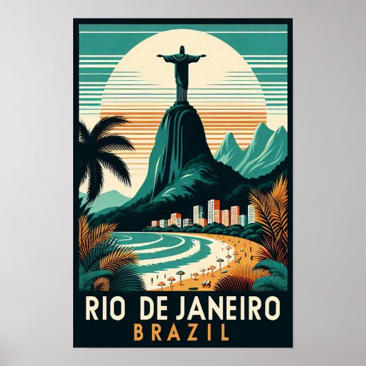 Rio de Janeiro Poster voor het reizen van mensen (Voorkant)
