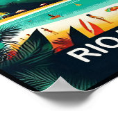 Rio de Janeiro Poster voor het reizen van mensen (Hoek)