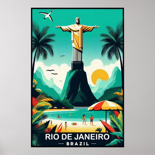 Rio de Janeiro Poster voor het reizen van mensen (Voorkant)