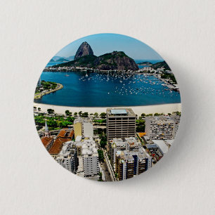 Rio de Janeiro Ronde Button 5,7 Cm
