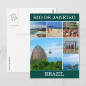 rio de janeiro scènes briefkaart (Voorkant / Achterkant)