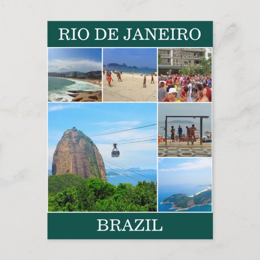 rio de janeiro scènes briefkaart (Voorkant)