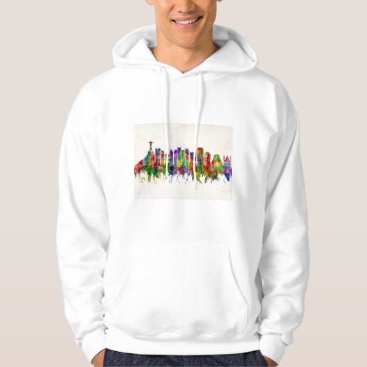 Rio de Janeiro - Skyline Brazilië Hoodie (Voorkant)