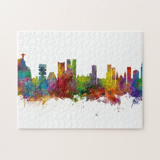 Rio de Janeiro - Skyline Brazilië Legpuzzel (Horizontaal)