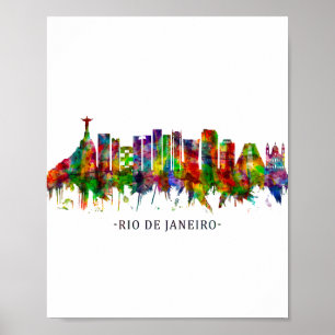 Rio de Janeiro - Skyline Brazilië Poster