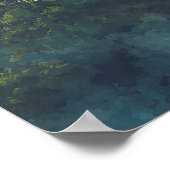 Rio de Janeiro Skyline Wedding Welcome Sign Poster (Hoek)