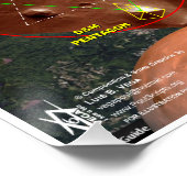 Rio de Janeiro Sterrenkaart Perfect Poster (Hoek)