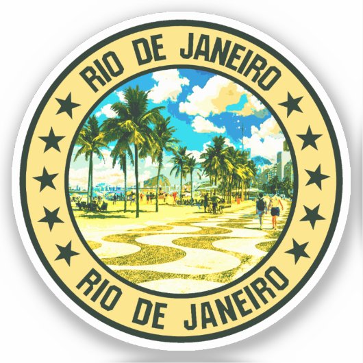 Rio de Janeiro Sticker (Voorkant)