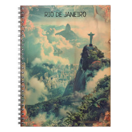 Rio de Janeiro Travel Jesus Statue Notitieboek