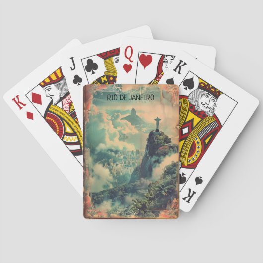  Rio de Janeiro Travel Jesus Statue Pokerkaarten (Achterkant)