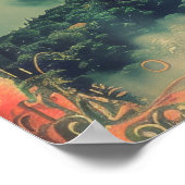  Rio de Janeiro Travel Jesus Statue Poster (Hoek)