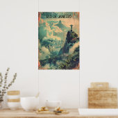  Rio de Janeiro Travel Jesus Statue Poster (Keuken)