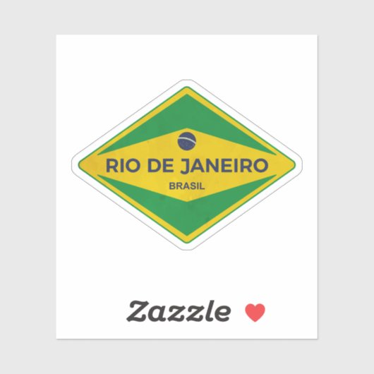 Rio de Janeiro Vintage Brazilië Sticker (Vel)